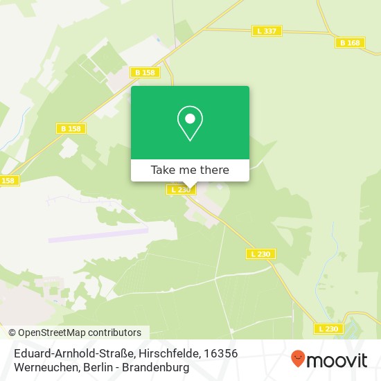 Eduard-Arnhold-Straße, Hirschfelde, 16356 Werneuchen map