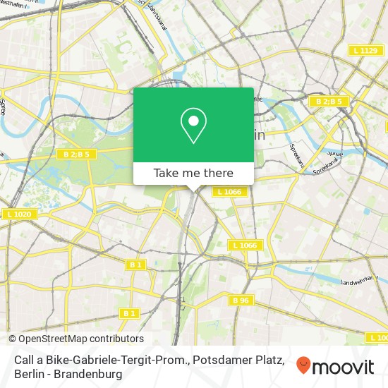 Call a Bike-Gabriele-Tergit-Prom., Potsdamer Platz map