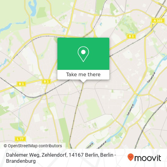 Dahlemer Weg, Zehlendorf, 14167 Berlin map