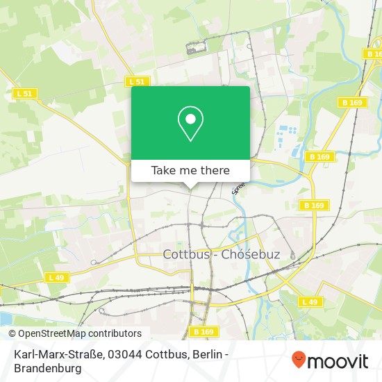 Karl-Marx-Straße, 03044 Cottbus map