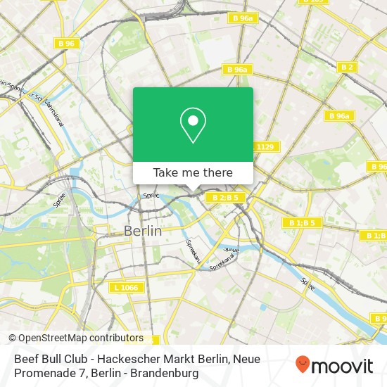 Beef Bull Club - Hackescher Markt Berlin, Neue Promenade 7 map