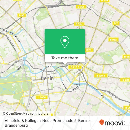 Карта Ahnefeld & Kollegen, Neue Promenade 5