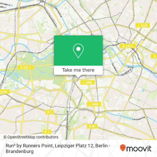 Карта Run² by Runners Point, Leipziger Platz 12