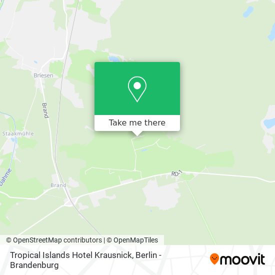 Tropical Islands Hotel Krausnick map