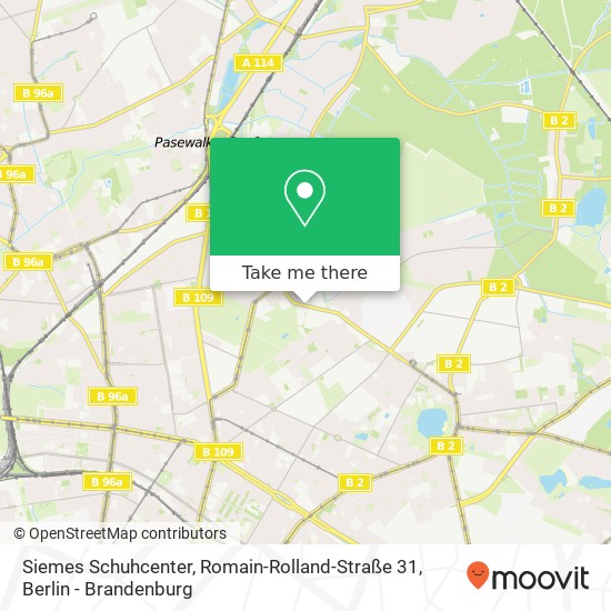 Карта Siemes Schuhcenter, Romain-Rolland-Straße 31