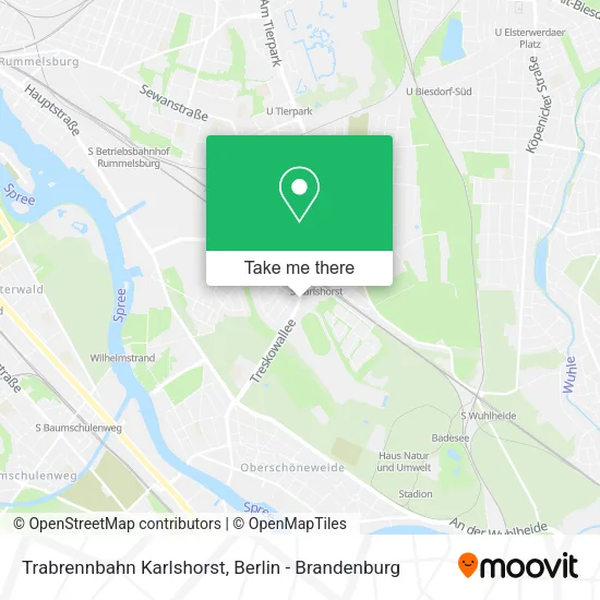 Карта Trabrennbahn Karlshorst