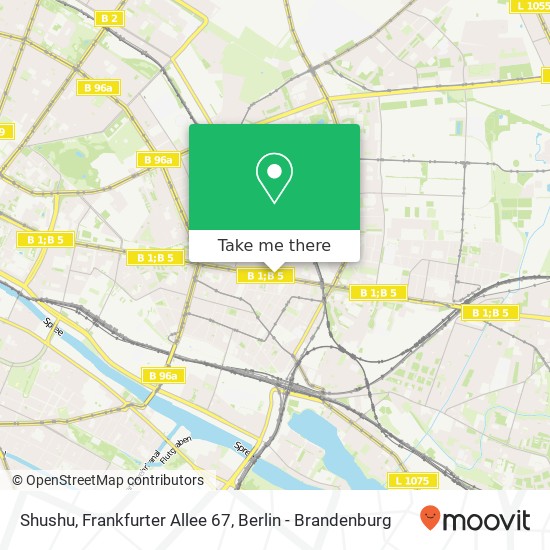 Shushu, Frankfurter Allee 67 map