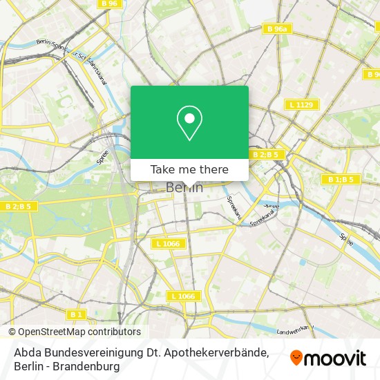 Abda Bundesvereinigung Dt. Apothekerverbände map