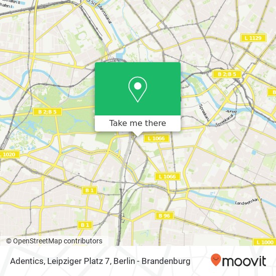 Карта Adentics, Leipziger Platz 7