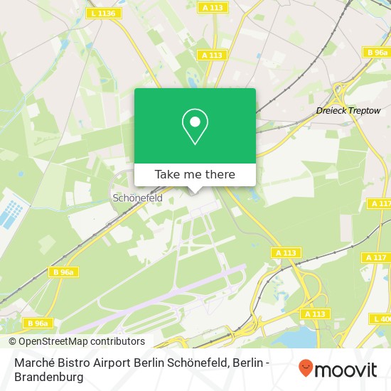 Карта Marché Bistro Airport Berlin Schönefeld, Flughafen