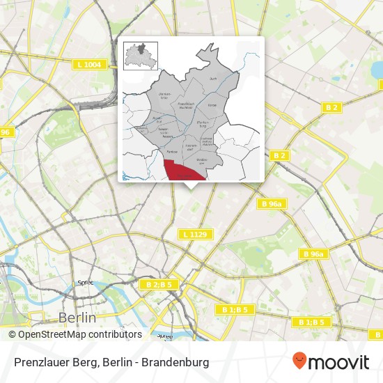 Prenzlauer Berg map