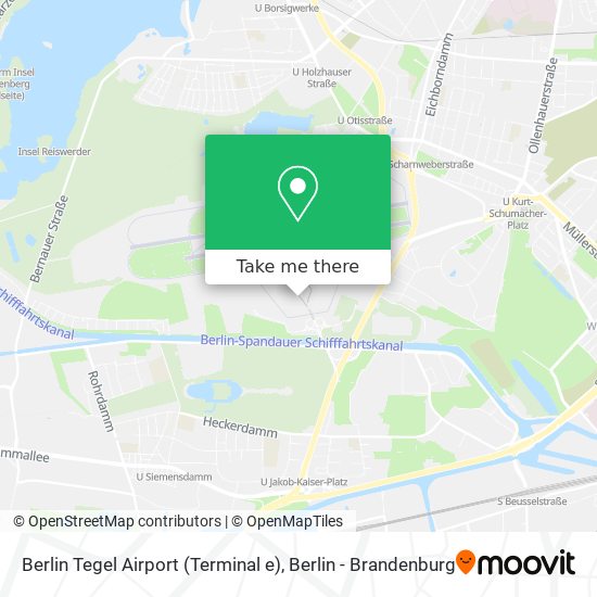Berlin Tegel Airport (Terminal e) map