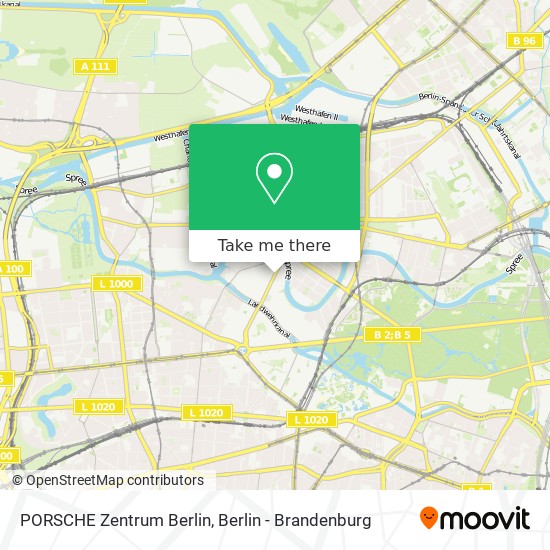 PORSCHE Zentrum Berlin map