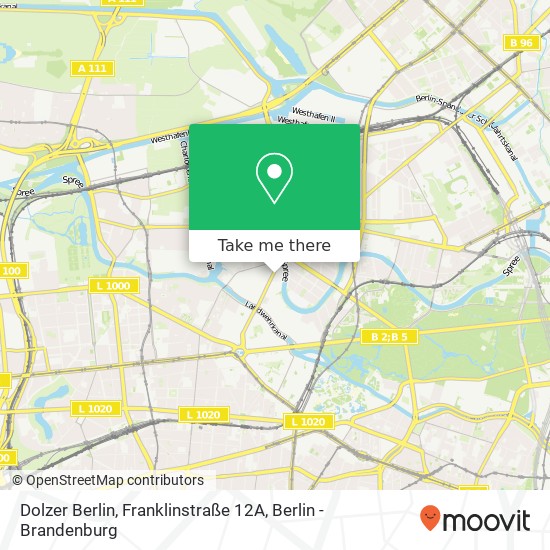 Карта Dolzer Berlin, Franklinstraße 12A