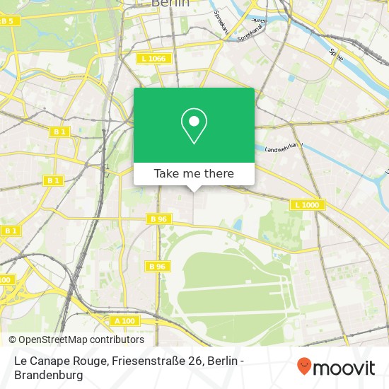 Le Canape Rouge, Friesenstraße 26 map