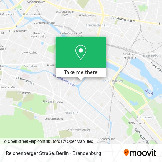 Карта Reichenberger Straße