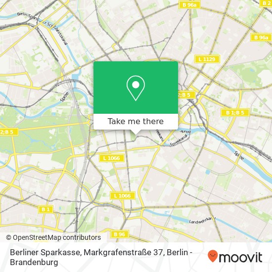 Berliner Sparkasse, Markgrafenstraße 37 map