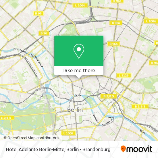 Hotel Adelante Berlin-Mitte map