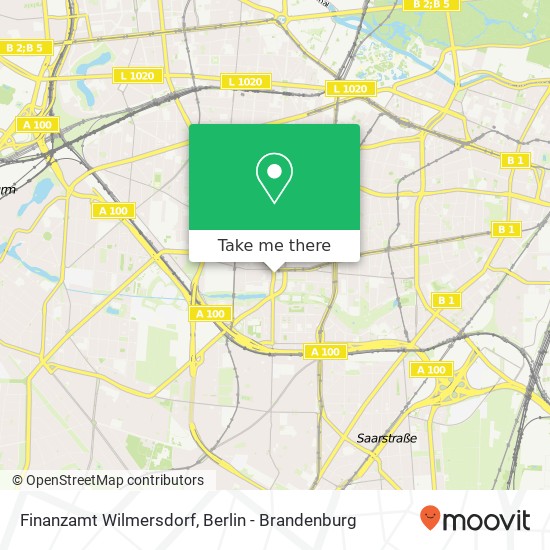 Finanzamt Wilmersdorf map