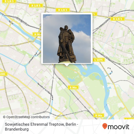 Карта Sowjetisches Ehrenmal Treptow