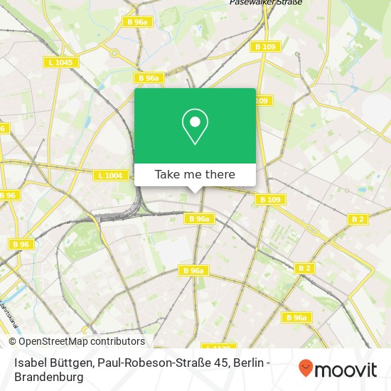 Карта Isabel Büttgen, Paul-Robeson-Straße 45