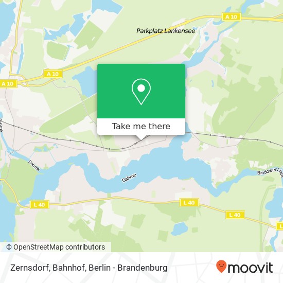 Zernsdorf, Bahnhof map