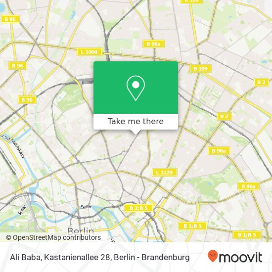 Ali Baba, Kastanienallee 28 map
