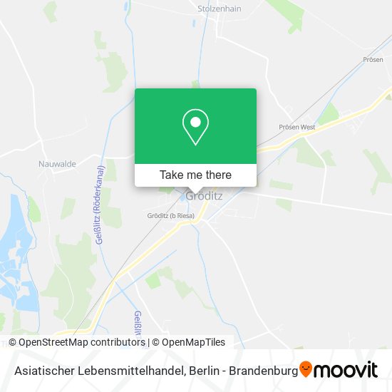 Asiatischer Lebensmittelhandel map