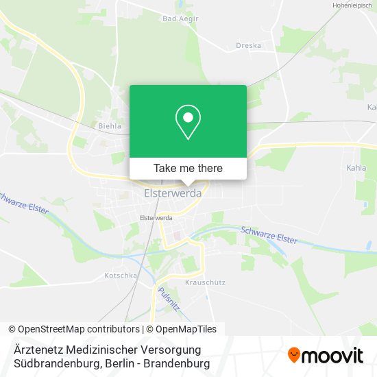 Карта Ärztenetz Medizinischer Versorgung Südbrandenburg