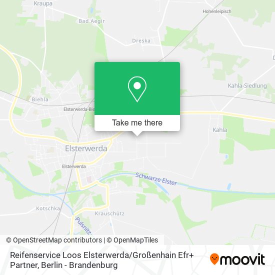 Карта Reifenservice Loos Elsterwerda / Großenhain Efr+ Partner