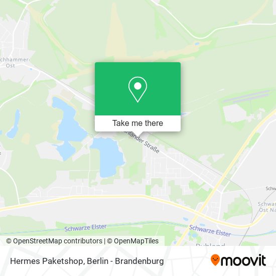 Hermes Paketshop map