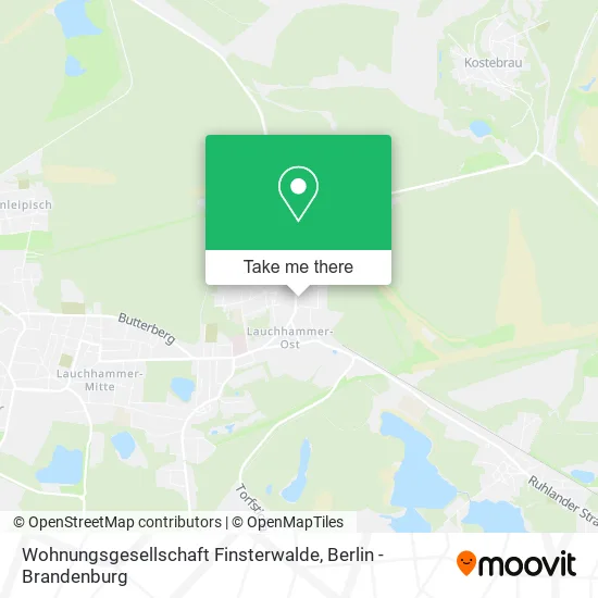 Wohnungsgesellschaft Finsterwalde map