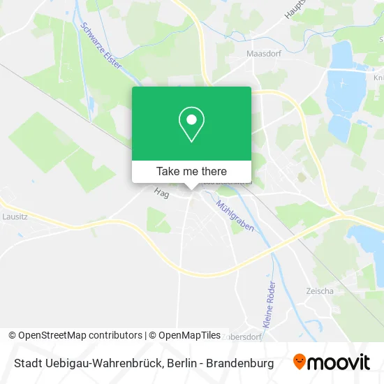 Карта Stadt Uebigau-Wahrenbrück