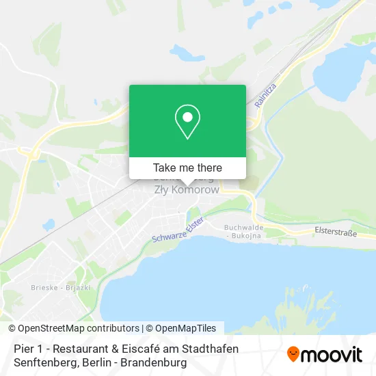 Карта Pier 1 - Restaurant & Eiscafé am Stadthafen Senftenberg