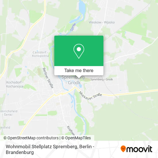 Карта Wohnmobil Stellplatz Spremberg