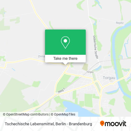 Tschechische Lebensmittel map