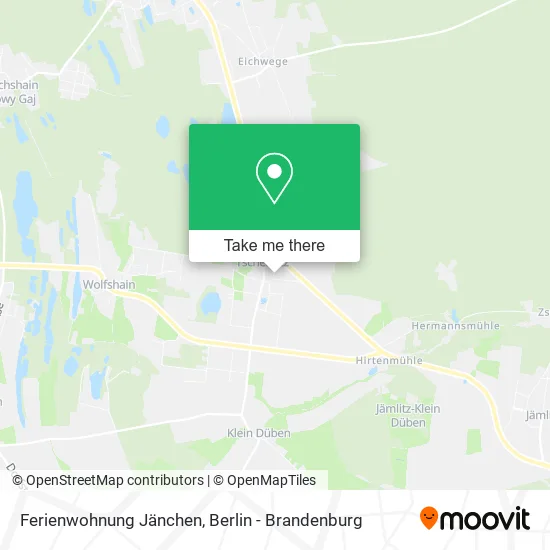 Карта Ferienwohnung Jänchen