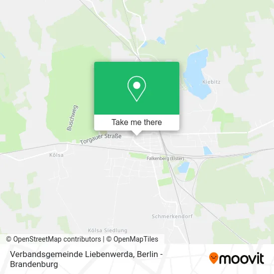 Карта Verbandsgemeinde Liebenwerda