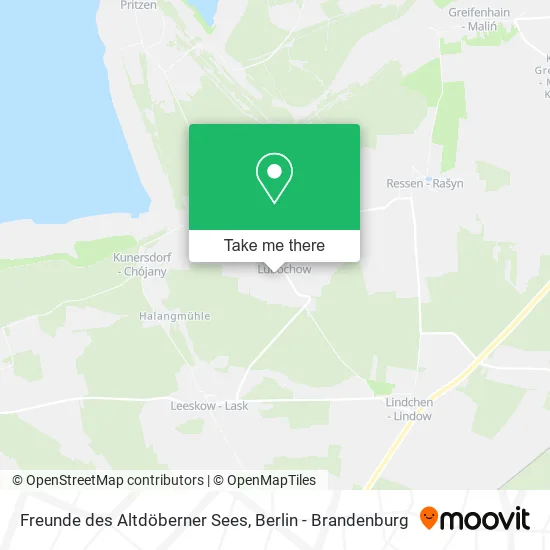 Карта Freunde des Altdöberner Sees