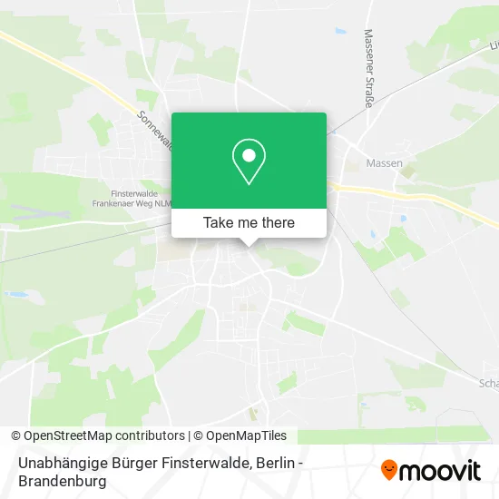 Карта Unabhängige Bürger Finsterwalde