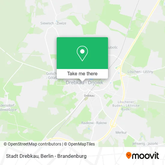 Карта Stadt Drebkau