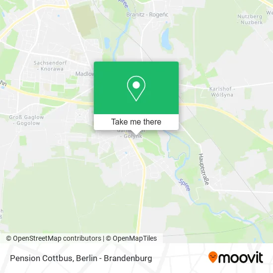 Карта Pension Cottbus