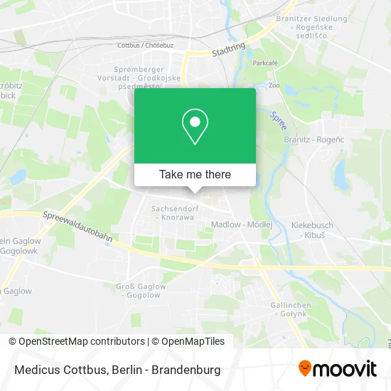 Карта Medicus Cottbus