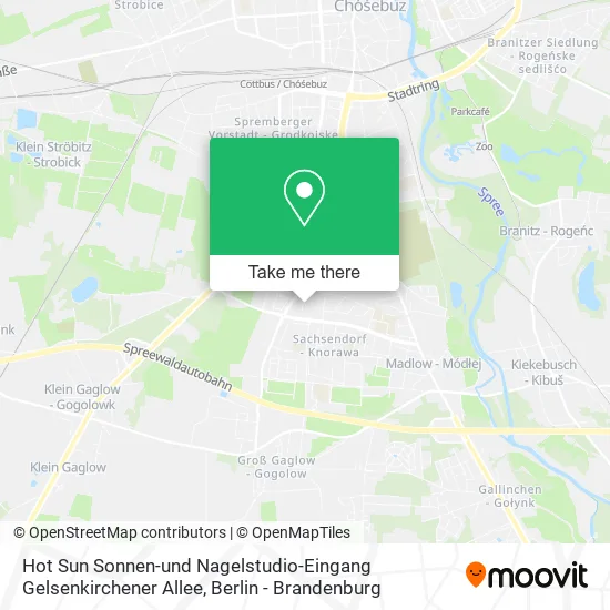 Карта Hot Sun Sonnen-und Nagelstudio-Eingang Gelsenkirchener Allee