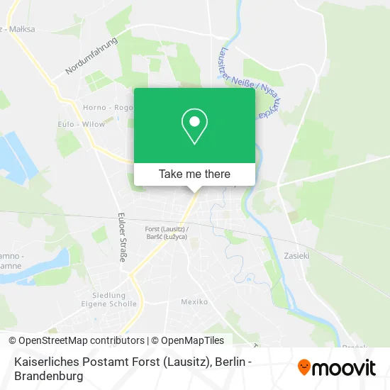 Kaiserliches Postamt Forst (Lausitz) map