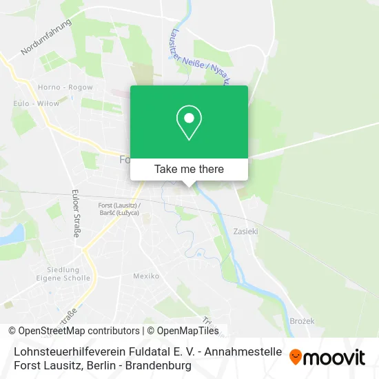 Карта Lohnsteuerhilfeverein Fuldatal E. V. - Annahmestelle Forst Lausitz