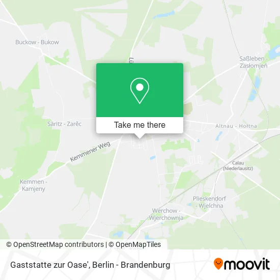 Карта Gaststatte zur Oase'