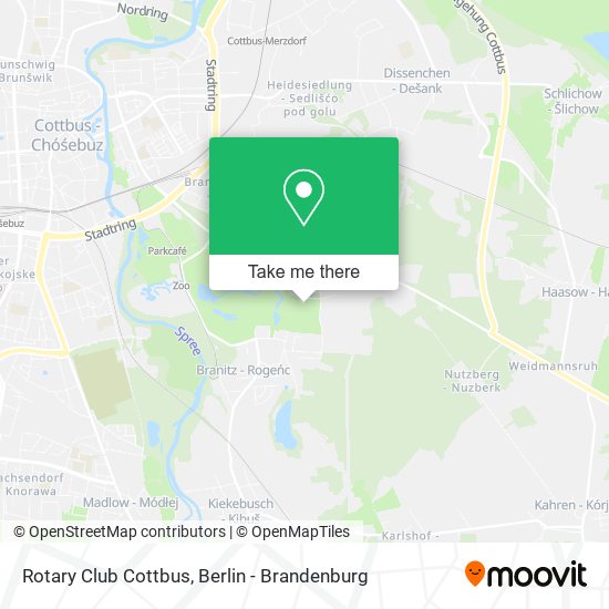 Rotary Club Cottbus map