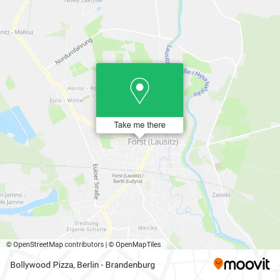 Bollywood Pizza map