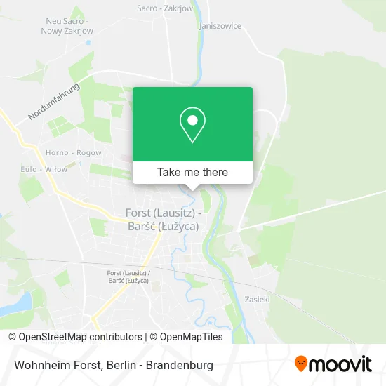 Wohnheim Forst map